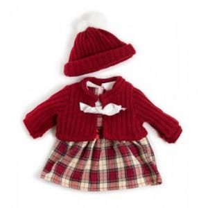 Ubranko dla lalki 40 cm spódniczka sweterek i czapeczka
