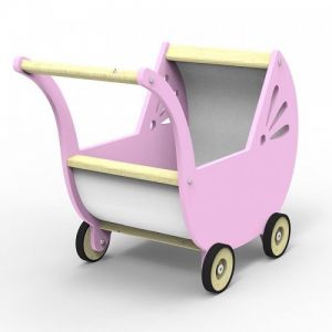 Wózek dla lalek różowy lila