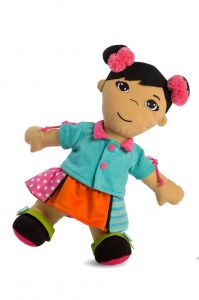 Lalka sensoryczna miniland - dziewczynka azjatka
