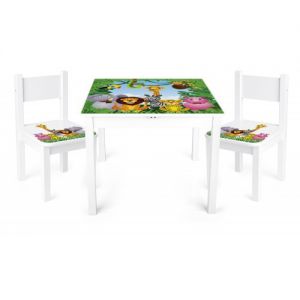 Krakpol stolik z krzesełkami dżungla modern