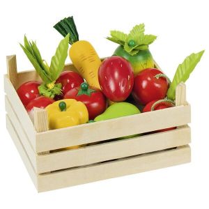 Warzywa i owoce w skrzyneczce