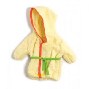 Ubranko dla lalki 40 cm żółty szlafrok