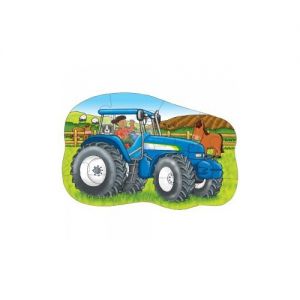Mały traktor - puzzle dwustronne