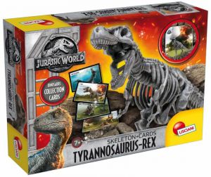 Jurassic world szkielet dinozaura t-rex plus karty